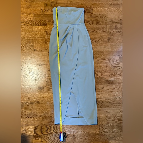 🎉HP🎉WAYF The Angelique Strapless Tulip Gown Sage Green Size XXS - Picture 13 of 16
